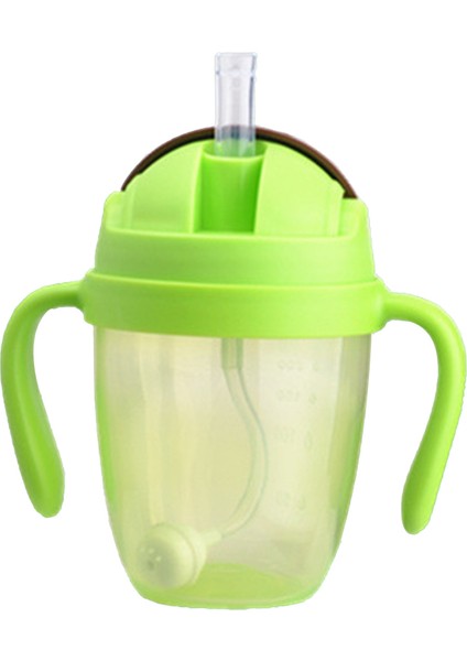 300ML Bardak Sızdırmaz Emme Biberon Taşınabilir Toksik Olmayan Saman Saplı Süt Geniş Ağız Suyu Pp Eğitim Bebekler (Yurt Dışından) fırsatları