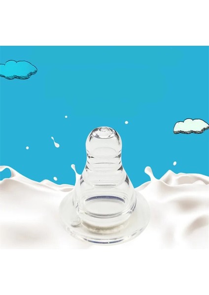 [sıcak] Doğal Akış Süt Biberonu Bebek Biberonu Standart Boyut Yumuşak Emzikler Emzik Memesi S/m/l/xl (Yurt Dışından) fırsatları