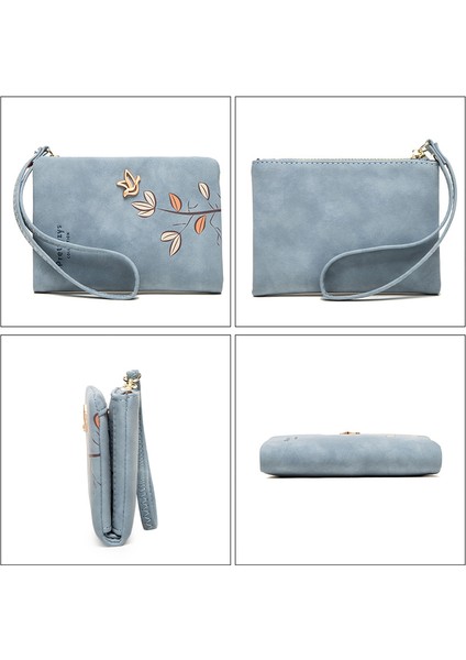Moda Taze Çiçek Küçük Cüzdan Kadın Yumuşak Deri Bayan Çantalar Tasarımcı Kısa Kadın Cüzdan Kız Cartera Bileklik ile (Yurt Dışından)