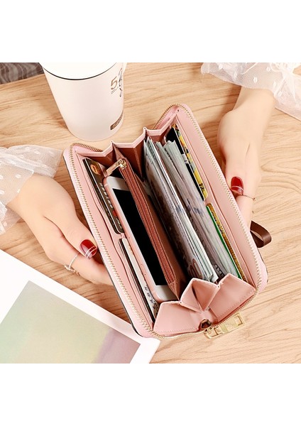 Marka Tasarımcısı Bileklik Cüzdan Kadın Birçok Bölüm Debriyaj Cüzdan Kadın Uzun Büyük Kart Çanta Bayan Çanta (Yurt Dışından) indirimleri