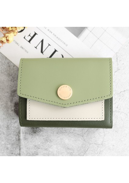 Kısa Kadın Cüzdan Kore Versiyonu Sevimli Öğrenci Küçük Cüzdan Kadın Basit Cüzdan Bayanlar Kart Tutucu Bozuk Para Cüzdanı Para Çantası (Yurt Dışından) modelleri