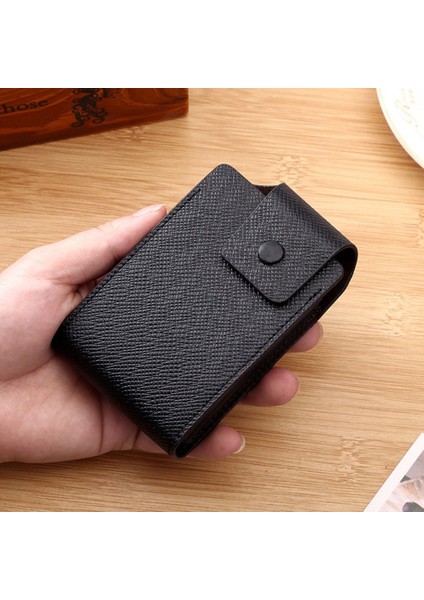Moda Unisex Iş Deri Cüzdan Kımlık Kredi Kartı Tutucu Kart Kılıfı Cep Düzenleyici Para Telefonu Para Çantası Pasjeshouder Mannen (Yurt Dışından)