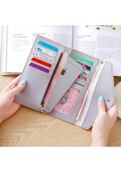 Lüks Tasarımcı Kadın Cüzdan 2021 Trendy Kalp Şeklinde Uzun Debriyaj Çanta Kolye Cüzdan Çok Fonksiyonlu Lychee Desen Bozuk Para Cüzdanı (Yurt Dışından) modelleri