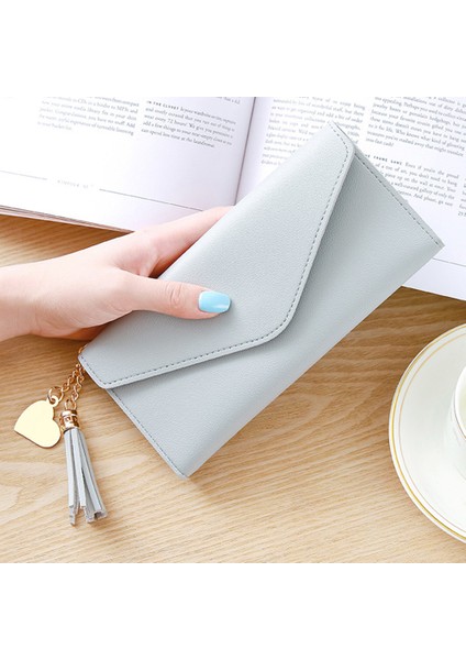 Lüks Tasarımcı Kadın Cüzdan 2021 Trendy Kalp Şeklinde Uzun Debriyaj Çanta Kolye Cüzdan Çok Fonksiyonlu Lychee Desen Bozuk Para Cüzdanı (Yurt Dışından) indirimleri