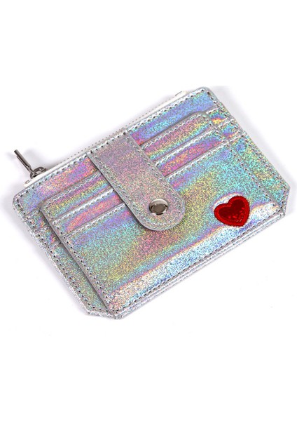 Mini Lazer Cüzdan Glitter Şeffaf Kalp Nakış Kadın Fermuar Toka Bozuk Para Cüzdanı Moda Kımlık Kartı Tutucu Bayan Debriyaj (Yurt Dışından) modelleri