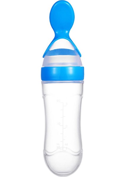 90ML Bebek Silikon Squeez-E Biberon Kaşıklı Mama Pirinç Tahıl Besleyici (Yurt Dışından)