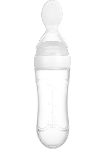 90ML Bebek Silikon Squeez-E Biberon Kaşıklı Mama Pirinç Tahıl Besleyici (Yurt Dışından)