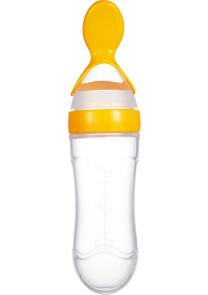 90ML Bebek Silikon Squeez-E Biberon Kaşıklı Mama Pirinç Tahıl Besleyici (Yurt Dışından)