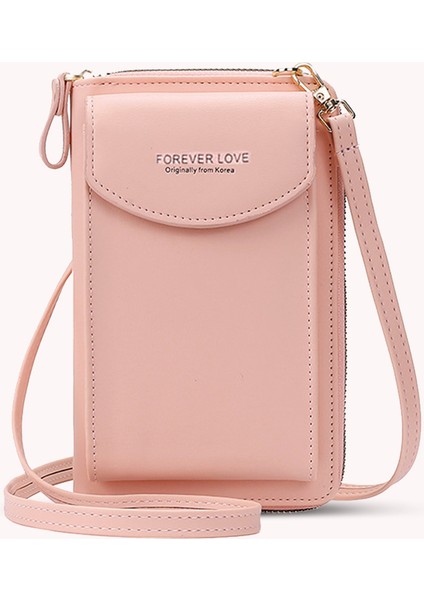 Retro Bayanlar Bozuk Para Cüzdanı Bayanlar Kart Çantası Düz Renk Pu Omuz Askılı Çanta Rahat Kadın Flap Telefonu Çanta Kadınlar Için (Yurt Dışından) fırsatları