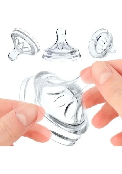 [sıcak] Bebek Yumuşak Emzik Emzik Doğal Biberon Yedek Besleme Silikon Emzikler Bpa Içermeyen Bebek Biberon Emzik Aksesuarları (Yurt Dışından)