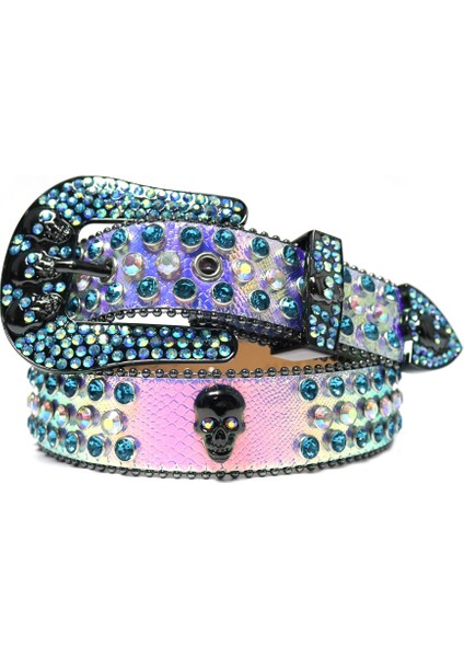 Batı Taklidi Kemerler Moda Lüks Kayış Elmas Çivili Kemer Cinturones Para Hombre Ремень Женский Мужской Бренд (Yurt Dışından) modelleri