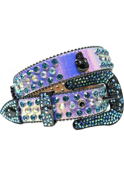 Batı Taklidi Kemerler Moda Lüks Kayış Elmas Çivili Kemer Cinturones Para Hombre Ремень Женский Мужской Бренд (Yurt Dışından) indirimleri