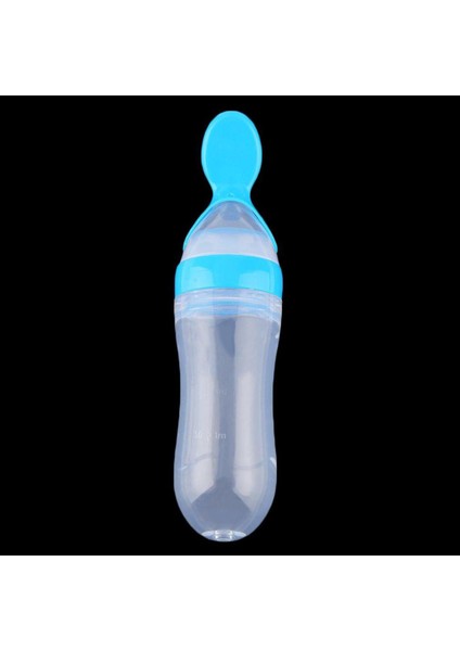 Nyt Baby Silikon Sıkmalı Biberon Kaşıklı Mama Pirinç Tahıl Besleyici 90ML (Yurt Dışından)