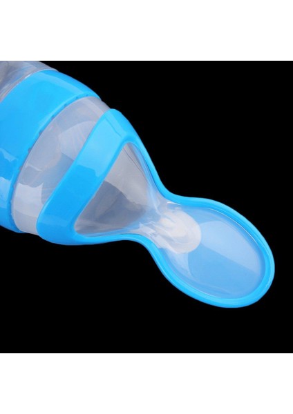 Nyt Baby Silikon Sıkmalı Biberon Kaşıklı Mama Pirinç Tahıl Besleyici 90ML (Yurt Dışından)