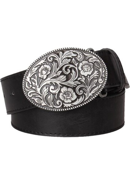 Moda Kemer Erkekler Retro Tang Hanedanı Çiçek Tasarım Arabesk Desen Altın Çiçek Moda Elemanı Popüler Kuşak Kadın Hediye (Yurt Dışından)