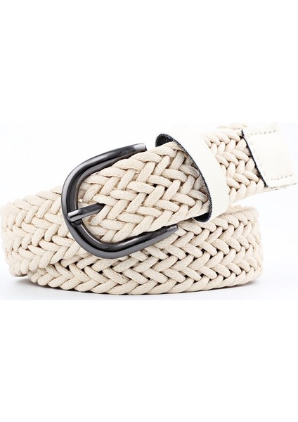 Kadın Büküm Balmumu Halat Örgülü Kemer Moda Rahat Kemerler Kadınlar Için Kot Elbise Metal Toka Kadın Kemer Lüks Tasarımcı Marka (Yurt Dışından)