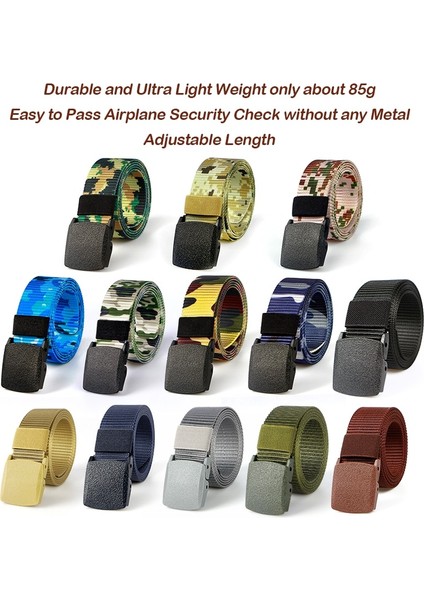 MEN39S Askeri Taktik Naylon Ayarlanabilir Kemerler Plastik Toka ile Spor Bel Kemeri Rahat Kumaş Kolay Erişim Havaalanı (Yurt Dışından) fiyatları