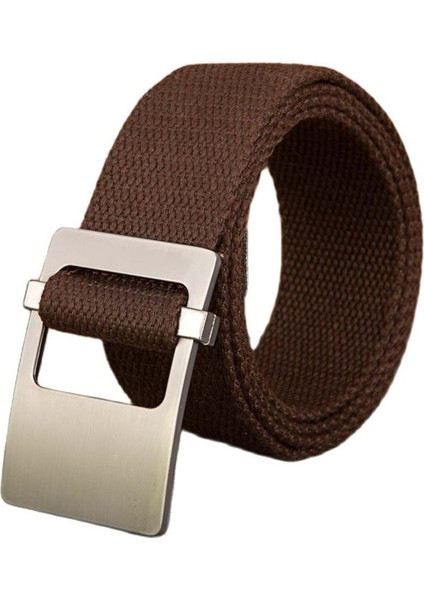 Klasik Basit Stil Günlük Pantolon Öğrenci Katı Kanvas Kadın ve Erkek Genişletilmiş Kemer 140CM (Yurt Dışından)