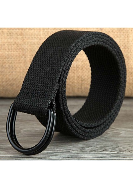 110-160 cm Uzun Punk Kanvas Kemer Erkek Kadın Kot Dekoratif Çift D Halka Tokalı Kemer Moda Sokak Stili Vahşi Kemer (Yurt Dışından) fiyatları