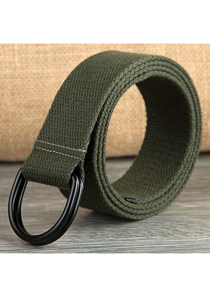 110-160 cm Uzun Punk Kanvas Kemer Erkek Kadın Kot Dekoratif Çift D Halka Tokalı Kemer Moda Sokak Stili Vahşi Kemer (Yurt Dışından) fırsatları