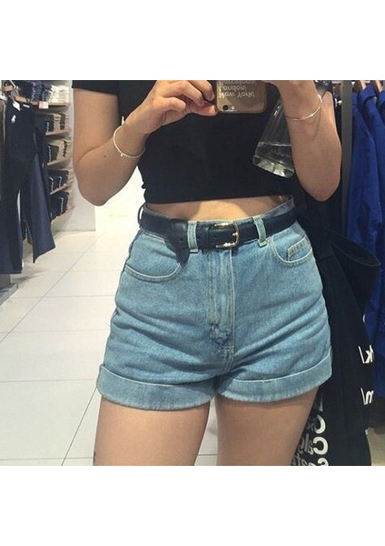 Moda Kadın Antika Siyah Kemer Metal Toka Kot Kadın Suni Deri Kemer (Yurt Dışından) modelleri