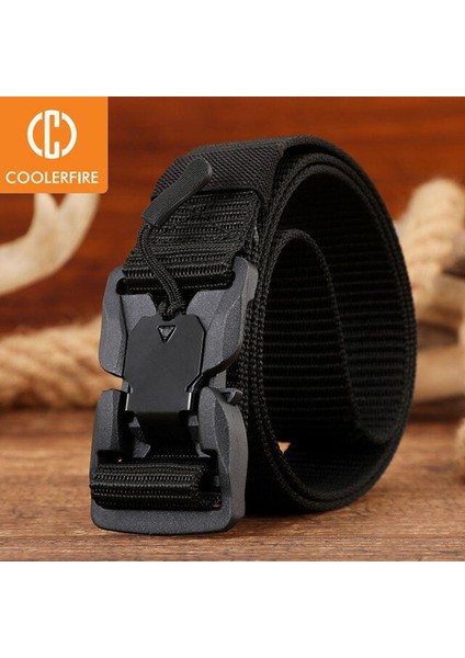 MEN39S Kemer Mıknatıs Toka Açık Naylon Kemerler Taktik Unisex Fonksiyonu Savaş Survival Kaliteli Spor Kemerleri (Yurt Dışından)