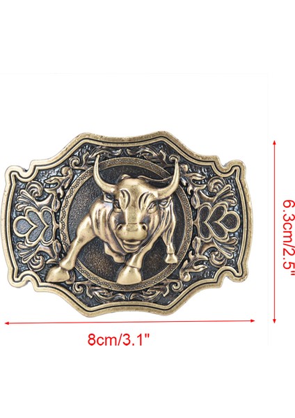 Loveshopping* Retro Uzun Boynuz Boğa Klasik Erkek Kemer Tokası Metal Alaşımlı Batı Kovboy Yeni (Yurt Dışından) modelleri