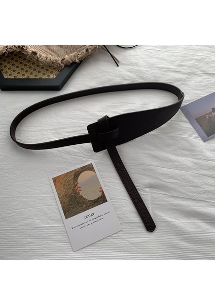 Kadınlar Için Tasarımcı Kemerler Kaliteli Düğüm Yumuşak Pu Deri Uzun Kuşak Geniş Ceket Ceinture Femme Elbise Kemer Cintos (Yurt Dışından) fiyatları