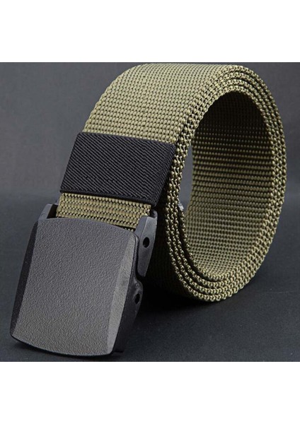 Askeri Erkek Kemeri Ordu Kemerleri Ayarlanabilir Kemer Erkekler Açık Seyahat Taktik Bel Kemeri Plastik Toka ile Pantolon Için 130CM (Yurt Dışından)