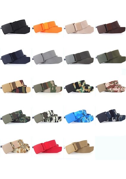 Kamuflaj Askeri Taktik Kemer Erkekler Açık Spor Eğitim Kot Kanvas Kemer Moda Lüks Kalite Marka Naylon Kemer (Yurt Dışından)