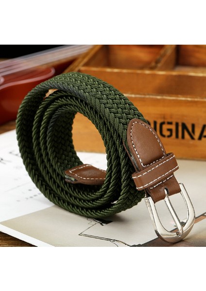 Erkekler Kadınlar Elastik Streç Bel Kemeri Tuval Streç Örgülü Elastik Dokuma Kemer 2cm Geniş Sıcak Metal Esnek Kemer Erkekler Için (Yurt Dışından) modelleri