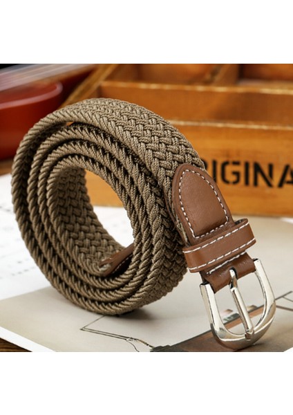 Erkekler Kadınlar Elastik Streç Bel Kemeri Tuval Streç Örgülü Elastik Dokuma Kemer 2cm Geniş Sıcak Metal Esnek Kemer Erkekler Için (Yurt Dışından) fırsatları
