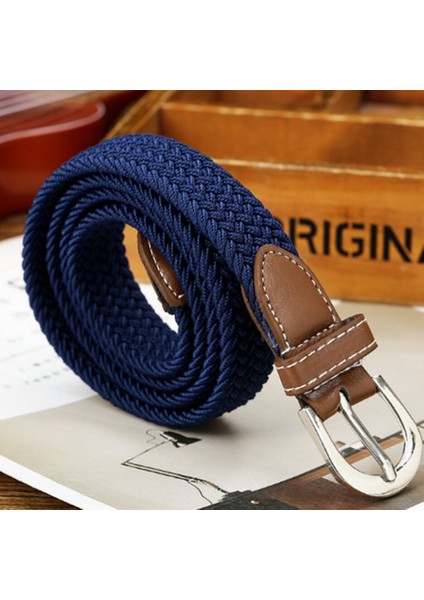 Erkekler Kadınlar Elastik Streç Bel Kemeri Tuval Streç Örgülü Elastik Dokuma Kemer 2cm Geniş Sıcak Metal Esnek Kemer Erkekler Için (Yurt Dışından) indirimleri
