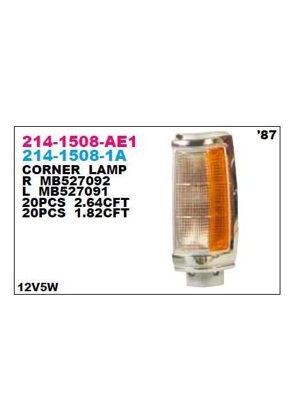 DEPO-214-1508L-AE1 - Sinyal Lambası On Sol-(Nıkelajlı)-(Mıtsubıshı: L200 87>95 )