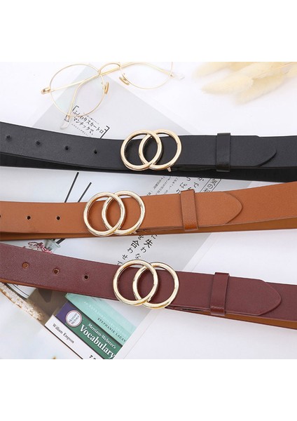 Çeşitli Durumlar Için Çift Yuvarlak Tokalı Kadın Eğlence Kemeri (Yurt Dışından) indirimleri