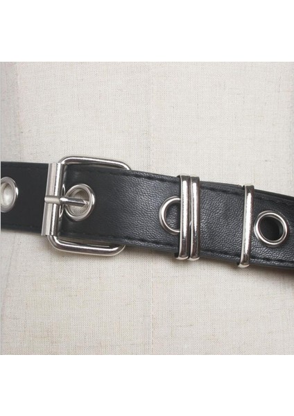 Yeni Zincir Küçük Çanta Kemerleri Kadınlar Için Jean Punk Gümüş Pin Toka Askı Kemer Omuzdan Askili Çanta Telefon Kılıfı Bel Çantaları Içi Boş Perçin Kız (Yurt Dışından) fırsatları