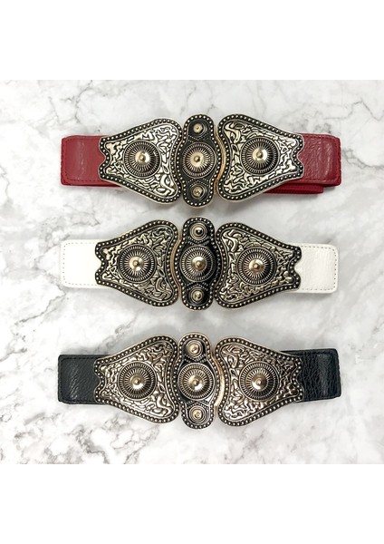 Moda Vintage Artı Boyutu Korse Kemer Siyah Deri Bel Kemerleri Kadınlar Için Geniş Elastik Büyük Femme Elbise 2022 (Yurt Dışından)