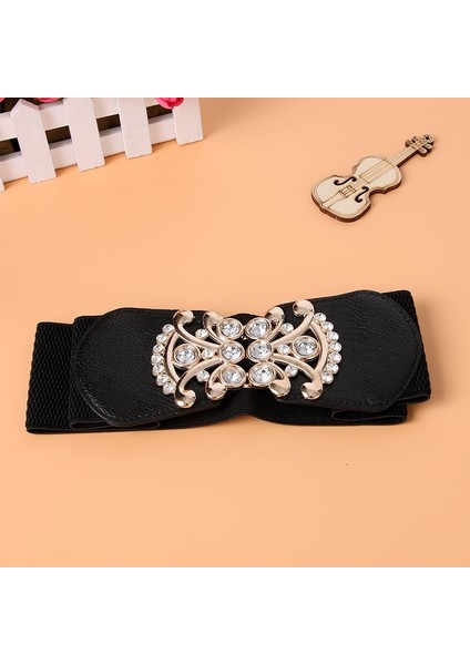 Moda Ince Korse Kemeri Vahşi Moda Kakma Rhinestones, Çok Yönlü Streç, Elastik Etek, Kuşak, Elastik Kemer Korse Kemeri (Yurt Dışından) modelleri