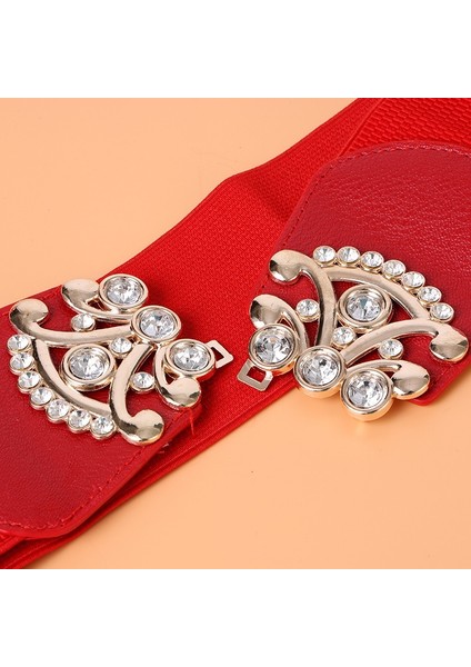 Moda Ince Korse Kemeri Vahşi Moda Kakma Rhinestones, Çok Yönlü Streç, Elastik Etek, Kuşak, Elastik Kemer Korse Kemeri (Yurt Dışından) indirimleri