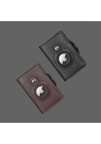 Yeni Tasarım Apple Hava Etiketi Kımlık Kredi Kartı Tutucu Erkekler Karbon Fiber Cüzdan Rfid Ince Hava Etiketi Slayt Cüzdan Kartvizit Sahibi (Yurt Dışından)