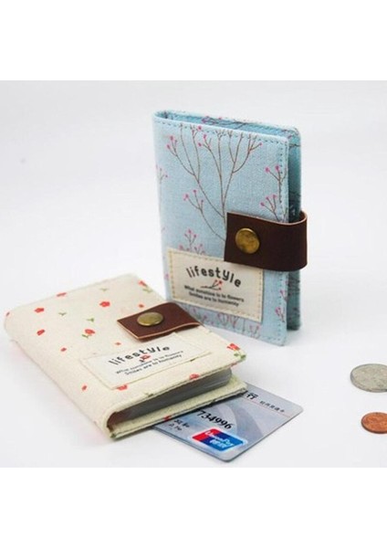 Yaratıcı Kadın Kanvas Kimlik Kredi Kartı Tutucu Bagt Kadın Seyahat Kimlik Bankası Kredi Kartı Tutucu Çile Kartvizit Cüzdanı (Yurt Dışından)