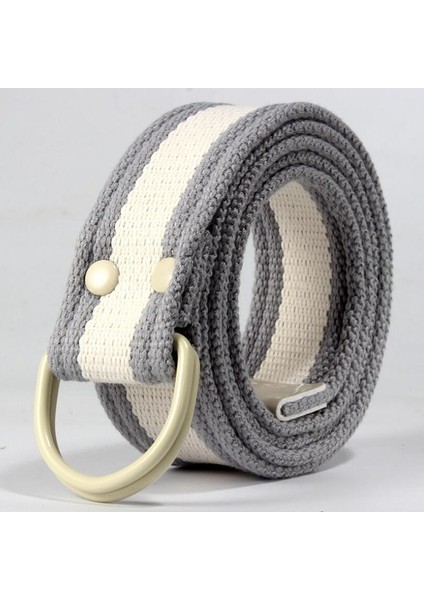 Newstyle Çift Tırnak Kanvas Kemer D Çift Halka Tokalı Kemerler Moda Erkek/kadın Karışık Bel Kemeri Kot Pantolon Harajuku Kemer (Yurt Dışından) fırsatları