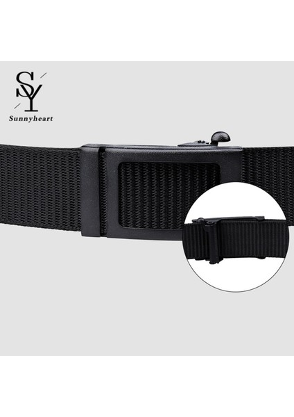 Sunnyheart Tokalı Kemer Ayarlanabilir Örme Otomatik Pim Tokalı Erkek Kemer (Yurt Dışından) fiyatları
