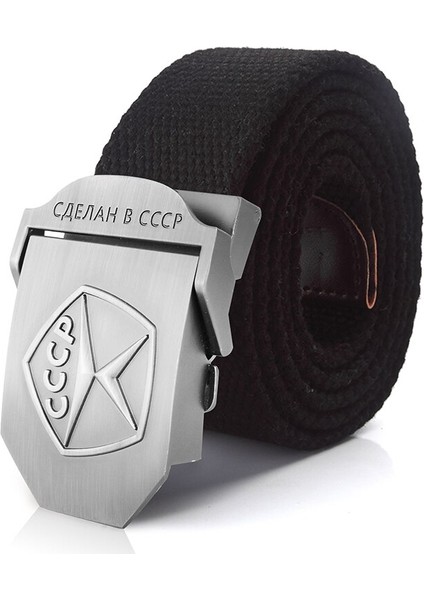 Supsindy Menampwomen Kanvas Kemerler 3D Cccp Sovyet Hafıza Mark Askeri Taktik Vatansever Askerler Erkek Kayış Kot Kemer (Yurt Dışından) modelleri