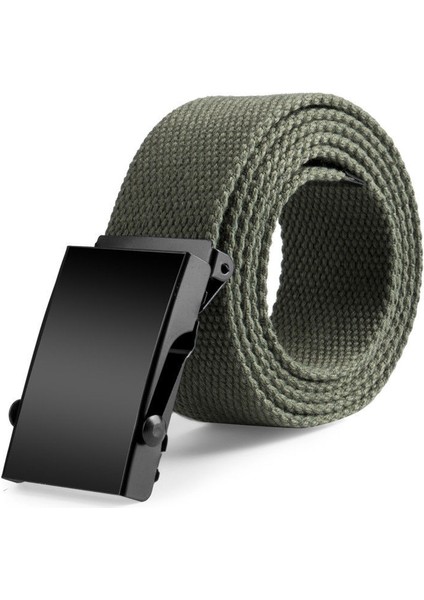 Yeni Moda Unisex Ordu Kemer Erkek Bayan Kanvas Kumaş Dokuma Siyah Tokalı Kemer 120X3.8 cm (Yurt Dışından) modelleri