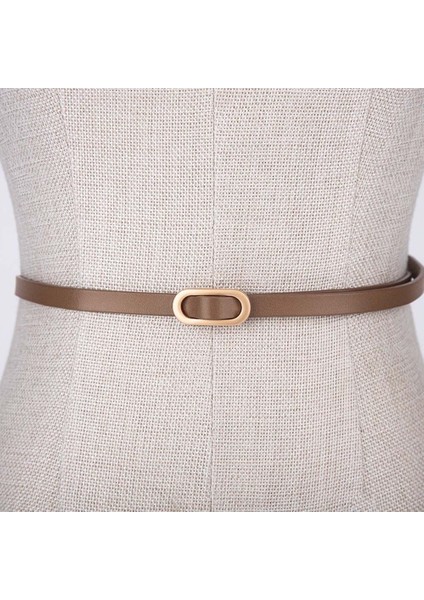 Adet Kadın Takım Elbise Ince Kemer Kare Toka Düz Renk Inek Derisi Kemerler Kadın Elbise Kazak Kemer (Yurt Dışından) fiyatları