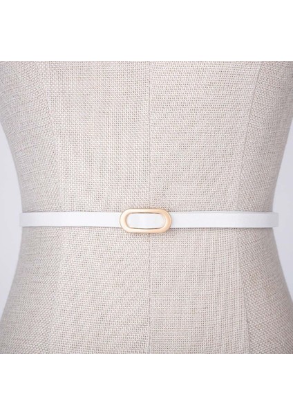 Adet Kadın Takım Elbise Ince Kemer Kare Toka Düz Renk Inek Derisi Kemerler Kadın Elbise Kazak Kemer (Yurt Dışından) fırsatları