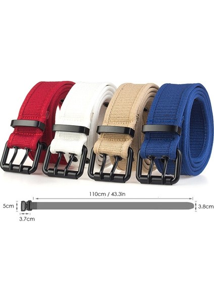 Resmi Otantik 3.8 cm Erkekler Için Tuval Sert Alaşım Toka Kaliteli Doğal Tuval Açık Çalışma Kemeri Yürüyüş Aksesuarları (Yurt Dışından)