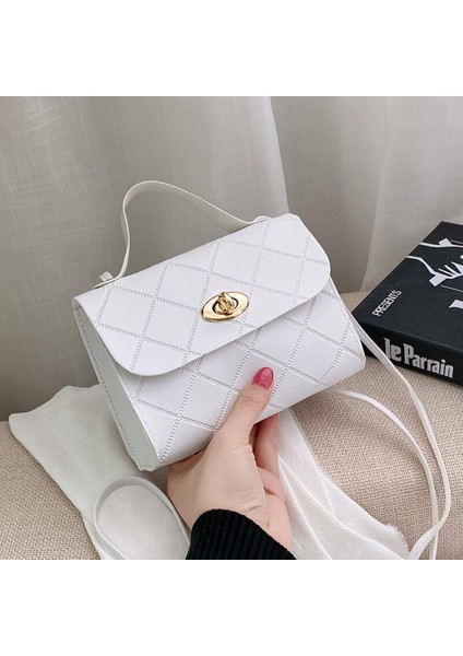 Yeni Lingge Moda Baskı Kadın Omuzdan Askili Çanta Askılı Çanta Küçük Kare Çanta Çanta Cüzdan Küçük Kare Çanta (Yurt Dışından)