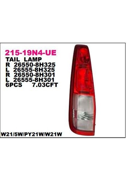 DEPO-215-19N4R-UE - Stop Lambası Sag Nıssan X-Traıl 01-03